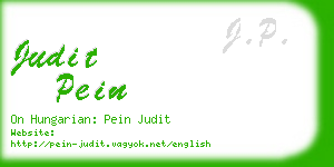 judit pein business card